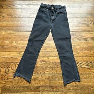 Mother Insider Crop 2 Step Fray Jeans